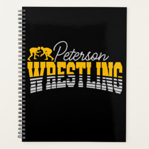 Personalized NAME Wrestling School Team Wrestler Planner