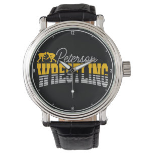 Personalized NAME Wrestling School Team Wrestler Watch