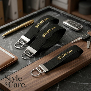 Personalized Name Wristlet Keychain Gift