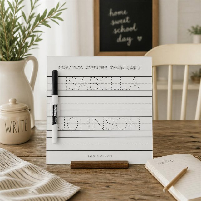 Personalized Name Writing Practice Whiteboard (Creator Uploaded)