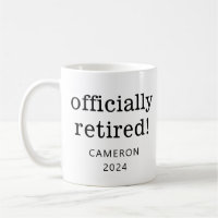 Personalized Name Year Retirement Retired Gift