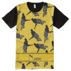 Personalized name yellow wrestling