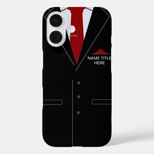 Personalized Name Your Business iPhone Case (Back)