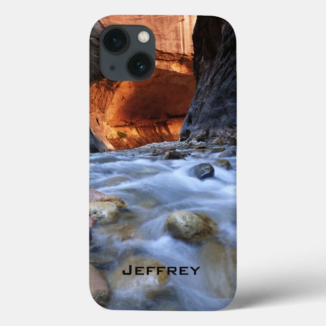 Personalized Name, Zion Narrows, Utah, iPad Case (Back)