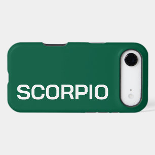 PERSONALIZED NAME ZODIAC SIGN STYLISH MODERN GREEN iPhone 17 AIR CASE