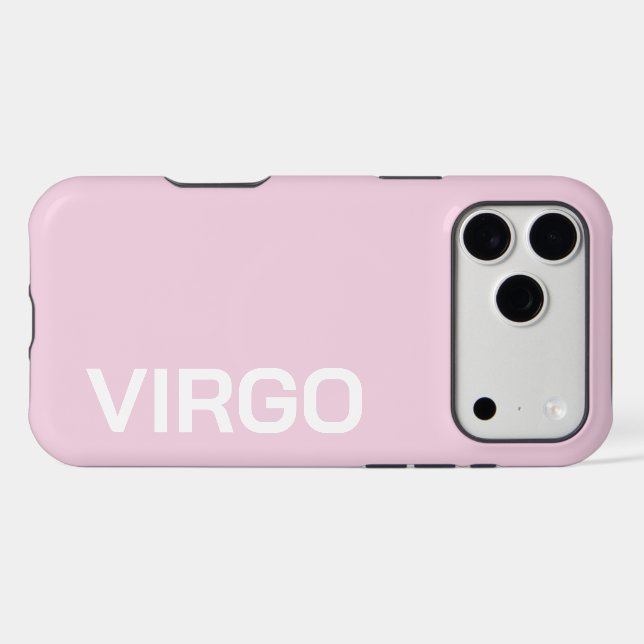 PERSONALIZED NAME ZODIAC SIGN STYLISH MODERN  iPhone CASE (Back Horizontal)