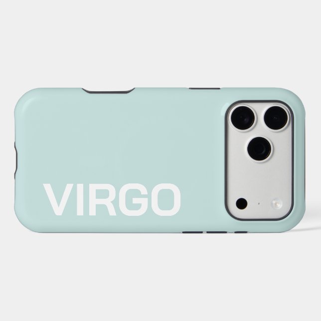 PERSONALIZED NAME ZODIAC SIGN STYLISH MODERN  iPhone CASE (Back Horizontal)