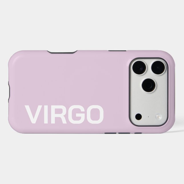 PERSONALIZED NAME ZODIAC SIGN STYLISH MODERN  iPhone CASE (Back Horizontal)