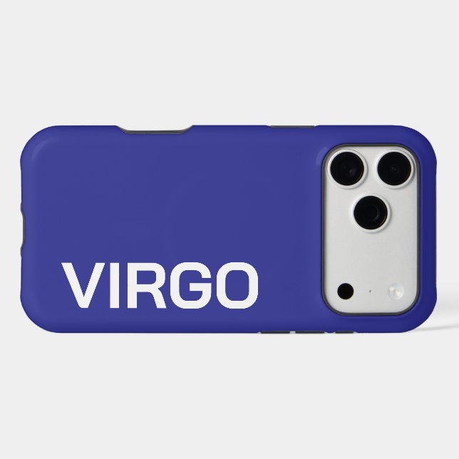 PERSONALIZED NAME ZODIAC SIGN STYLISH MODERN  iPhone CASE (Back Horizontal)