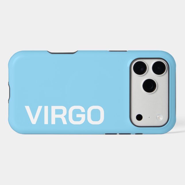 PERSONALIZED NAME ZODIAC SIGN STYLISH MODERN  iPhone CASE (Back Horizontal)