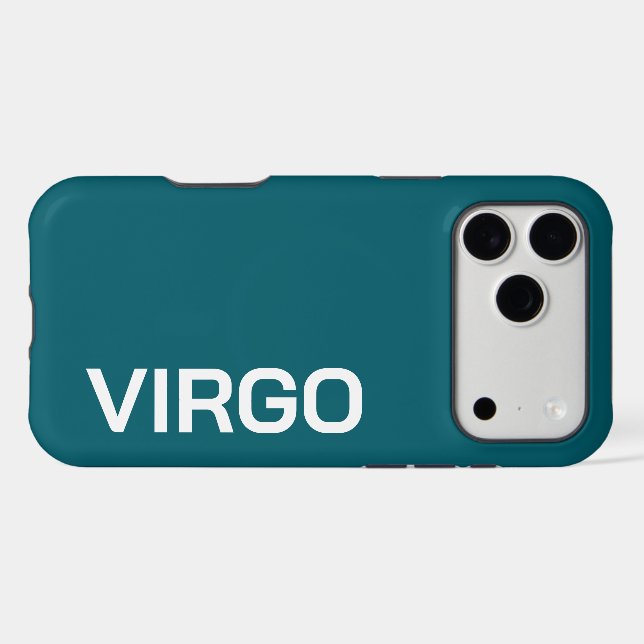 PERSONALIZED NAME ZODIAC SIGN STYLISH MODERN  iPhone CASE (Back Horizontal)