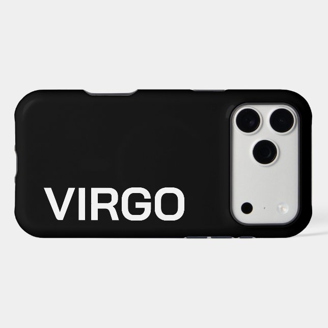 PERSONALIZED NAME ZODIAC SIGN STYLISH MODERN  iPhone CASE (Back Horizontal)