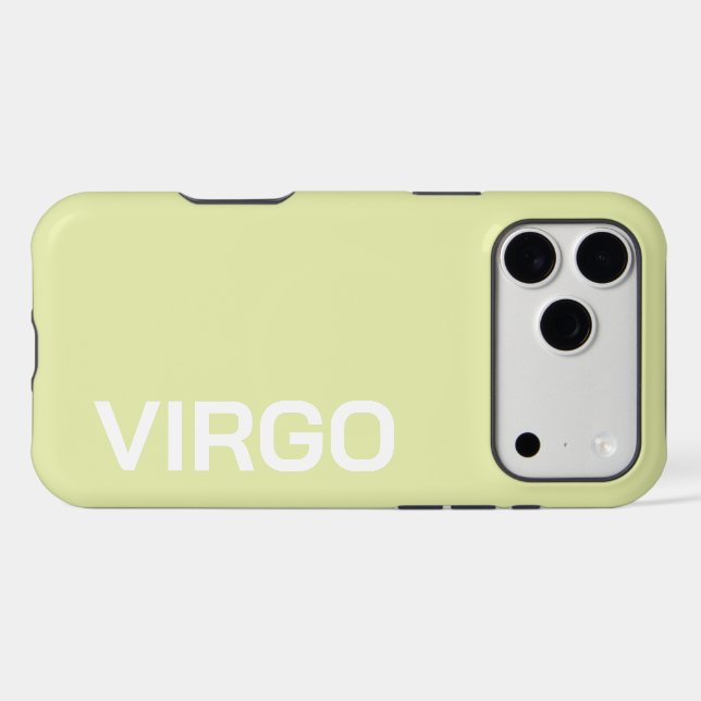 PERSONALIZED NAME ZODIAC SIGN STYLISH MODERN  iPhone CASE (Back Horizontal)