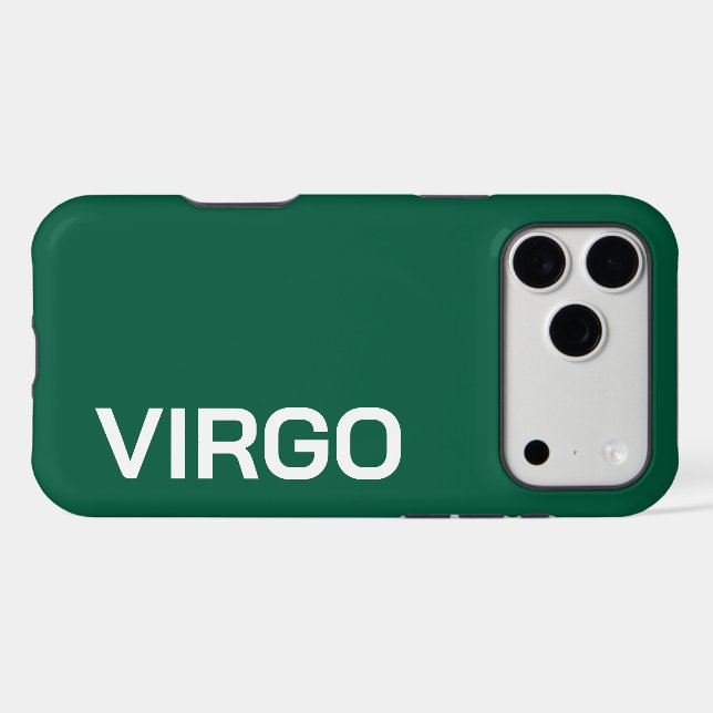 PERSONALIZED NAME ZODIAC SIGN STYLISH MODERN  iPhone CASE (Back Horizontal)