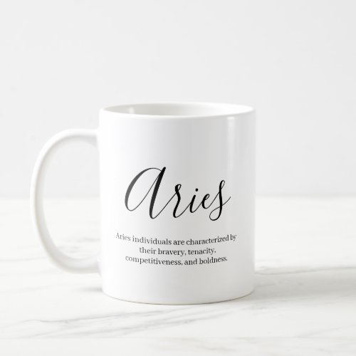 Personalized Name zodiac sign traits mug