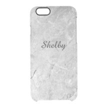 Personalized Named Gray Granite iPhone 6/6s