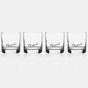 Personalized Named Set of Whiskey Glasses