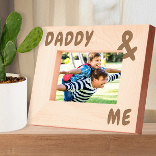 Personalized Names Big and Bold Daddy and Me Engraved Frames
