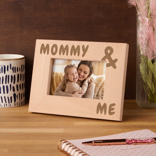 Personalized Names Big and Bold Mommy and Me Engraved Frames (Personalized Names Big and Bold Mommy and Me Engraved Frame by Ricaso. Gift ideas for mothers day)