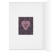 Personalized Names Carved In Tree Card - Pink (Inside (Left))