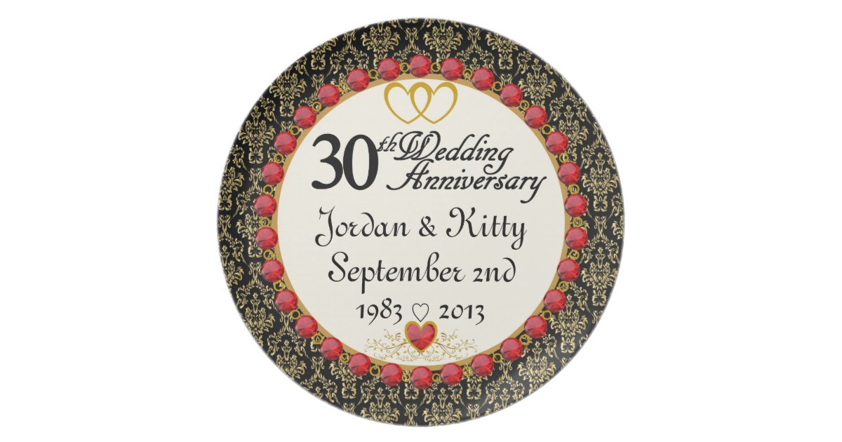 personalized-names-dates-30th-anniversary-plate-zazzle