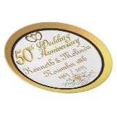 PERSONALIZED (NAMES/DATES) 50th Anniversary Plate (Right Side)
