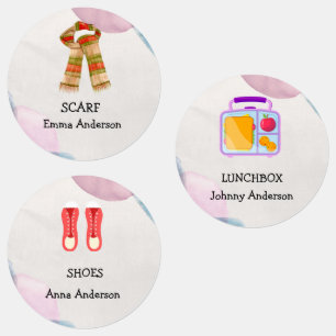 Personalized Names, Images, Descriptions"9 in 1" Labels