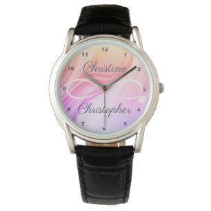 Personalized Names Infinity Symbol Rainbow Ombre Watch