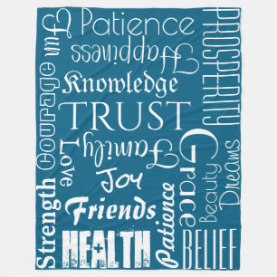 Personalized Names or Words Best Wishes fleece Blanket