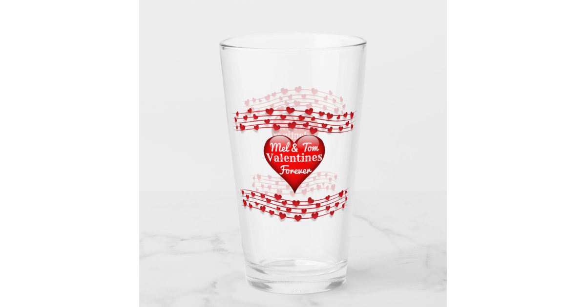 16oz Simple, Cute, Heart Tumbler Hearts 16oz Clear Tumbler Great Gift for  Cute Cup Lovers Valentine's Day Gift Idea 