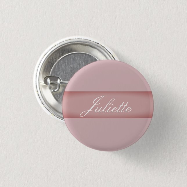 Personalized Nametag Button (Front & Back)