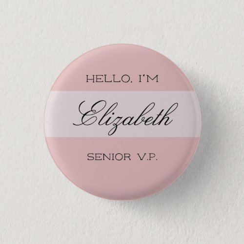 Personalized Nametag Button