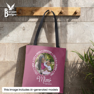 Personalized Nana Grandma Gigi MIMI Established Tote Bag