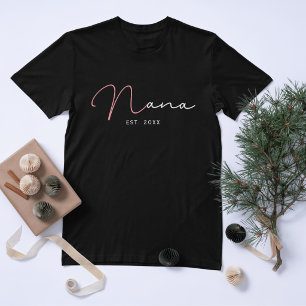 Personalized Nana - Grandma Since 20XX   T-Shirt