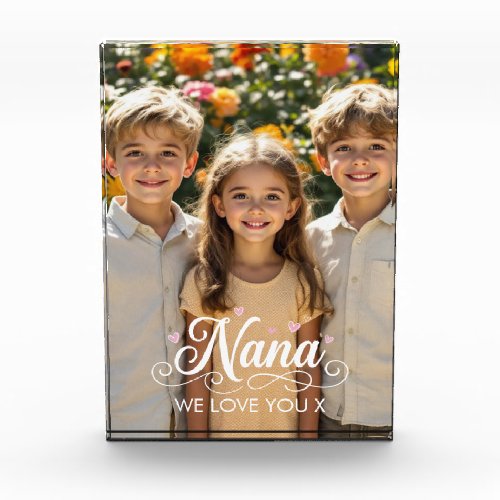 Personalized Nana Photo Block