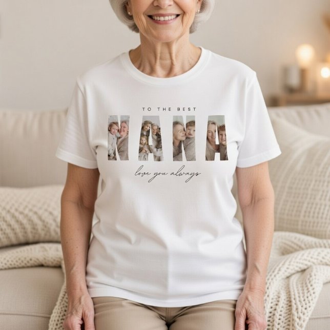 Personalized NANA Photo Custom Grandma  T-Shirt (Creator Uploaded)