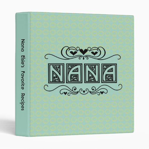 Personalized Nana Recipe or Photo Binder