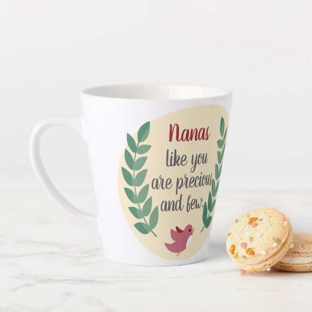 Personalized Nanas Like You Precious Bird Grandma Latte Mug (In Situ)