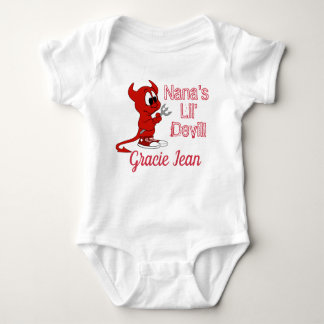 Personalized Nana's Lil Devil with Cute Devil Baby Bodysuit