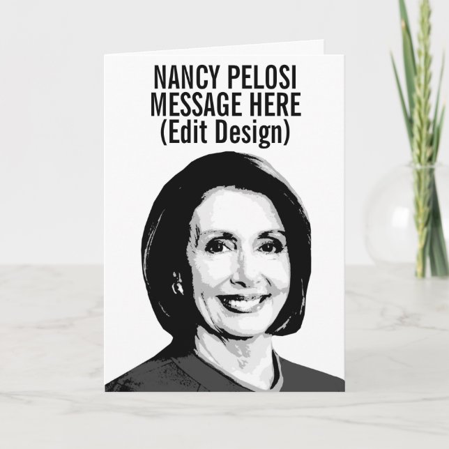 Personalized Nancy Pelosi Card (Front)