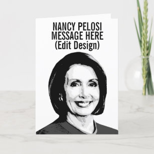 Personalized Nancy Pelosi Card