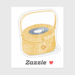 Personalized Nantucket Basket  Sticker