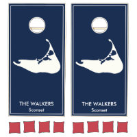 Personalized Nantucket Silhouette Preppy Navy