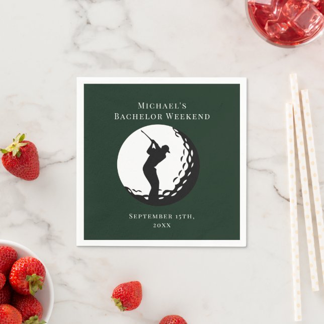 Personalized Napkin | Bachelor Golf Weekend (Insitu)