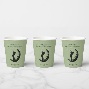 Personalized Napkin   Bachelor Golf Weekend Paper Cups
