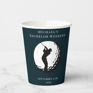 Personalized Napkin Bachelor Golf Weekend Paper Cups