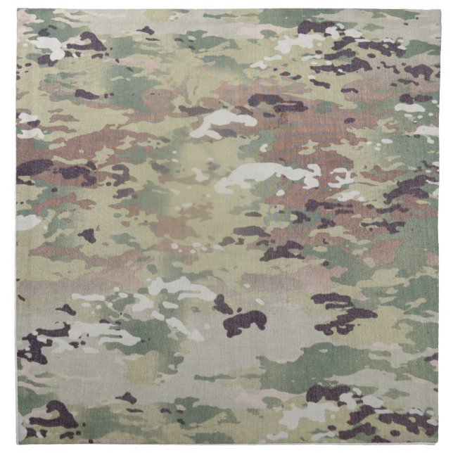 Personalized Napkins Army OCP Camo Uniform Camofla (Front)