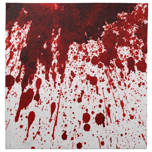 Personalized Napkins Blood Splatter Vampire Gothic (Front)