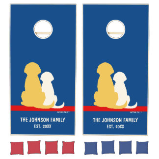 Personalized Naptown Tails Dogs Cornhole Set