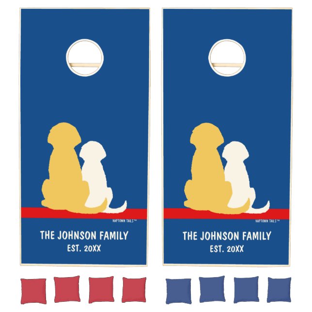 Personalized Naptown Tails Dogs Cornhole Set (Set)